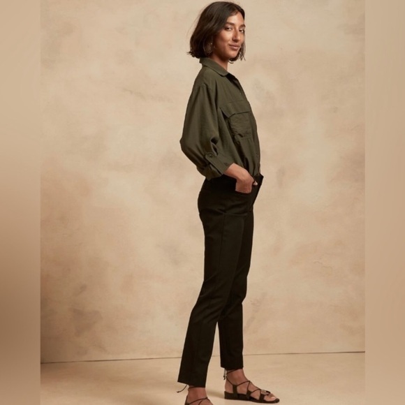 NWT! Banana Republic Black Sloan Slim Pant - Multiple 💛 - Picture 4 of 4